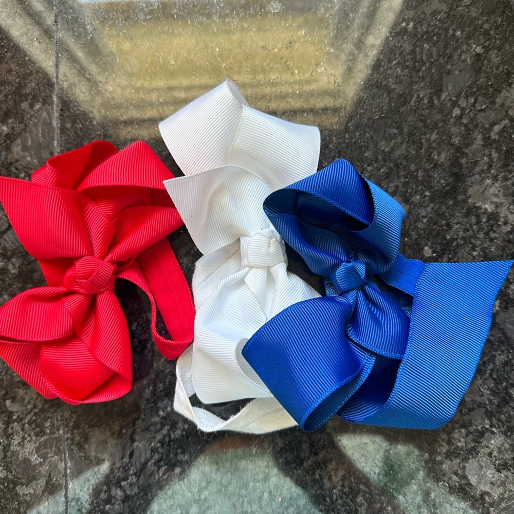 Pack of 3 baby girl ruffle butt bows